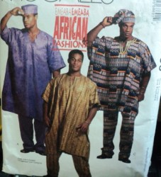 6869 MALE ETHNIC TRIBAL KIMONO TUNIC,PANTS PATTERN SM-L